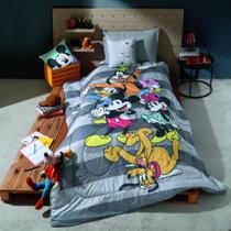 Edredom Plush Micro Percal Solteiro Turma do Mickey Edredom Plush Micro Percal Solteiro Turma do Mickey