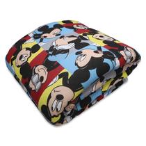 Edredom Portallar Casal Malha 100% Algodão Disney Mickey Glasses 2,00mx220m Cinza