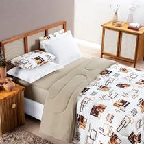 Edredom quality 100% algodao casal super king 1 peça