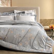 Edredom Queen 300 Fios Altenburg Flor de Lirio Acetinado