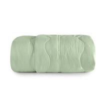 Edredom Queen Altenburg Dupla Face Leve Verano Acetinado Cor:Verde Wind