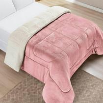 Edredom Queen Coberdrom Sherpa/mantinha Everest 1 Peça - Rosa Secreto Edredom Queen Coberdrom Sherpa/mantinha Everest 1 Peça - Rosa Secreto