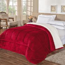 Edredom Queen Coberdrom Sherpa/Mantinha Everest 1 Peça - Vermelho Edredom Queen Coberdrom Sherpa/Mantinha Everest 1 Peça - Vermelho