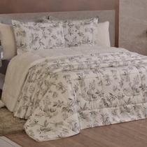 Edredom Queen Coberdrom Top Line Estampado Hipercal-sherpa 3 Peças - Capri