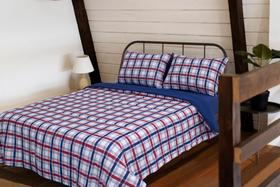 Edredom Queen flanelado dupla face + jogo de lençol portallar Edredom Queen flanelado dupla face + jogo de lençol portallar