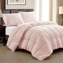 Edredom Queen Plumage Toque de Plumas Rosa