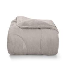Edredom Queen Plush Flannel Coberdrom Dupla Face Cevada