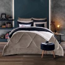 Edredom Queen Sherpa Dupla Face Liso 2,40x2,60cm Hedrons Edredom Queen Sherpa Dupla Face Liso 2,40x2,60cm Hedrons