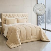 Edredom Queen Sherpa Liso Premium Alta Qualidade Dupla Face Inverno A Pronta Entrega Edredom Queen Sherpa Liso Premium Alta Qualidade Dupla Face Inverno A Pronta Entrega