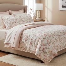 Edredom Queen Size Dupla Face Doce Amor, Percal 200 FIos 2,40m x 2,50m Lepper