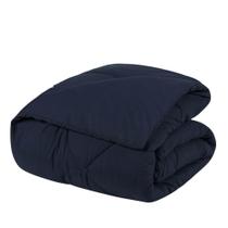 Edredom Queen Unique Dupla Face 200 Fios 1 Peça - Azul Marinho
