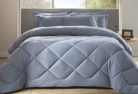 Edredom Sensation Navy 200 Fios Tamanho:King