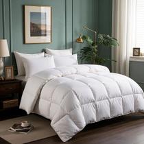 Edredom Serta Goose Feathers Down Fiber King 275x250cm branco
