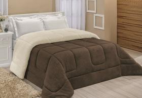 Edredom Sherpa Cobertor Coberdrom Casal Queen 2,40m x 2,20m Grosso Várias Cores - Lavi Baby Store