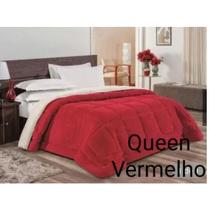 Edredom Sherpa Cobertor E Coberdrom Casal Queen Grosso