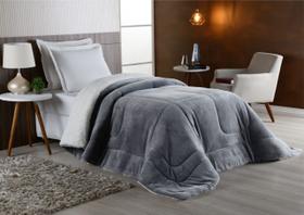 Edredom Sherpa Cobertor e Coberdrom Solteiro Grosso Cores Edredom Sherpa Cobertor e Coberdrom Solteiro Grosso Cores