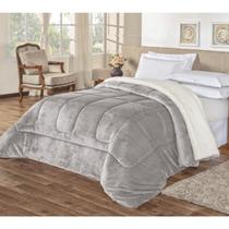 Edredom Sherpa Cobertor Manta Coberdrom Casal Queen Dupla Face Pele de Carneiro Grosso Edredom Sherpa Cobertor Manta Coberdrom Casal Queen Dupla Face Pele de Carneiro Grosso