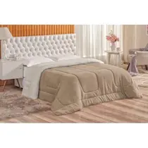 Edredom Sherpa Cobertor Manta Coberdrom - CASAL QUEEN - Dupla Face Pele de Carneiro SUPER PROMO