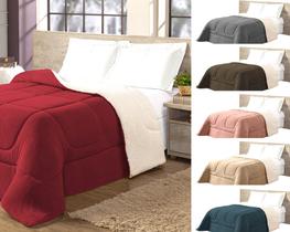 Edredom sherpa cobredoon king cobertor lã pele de carneiro felpudo fofinho grosso inverno Edredom sherpa cobredoon king cobertor lã pele de carneiro felpudo fofinho grosso inverno