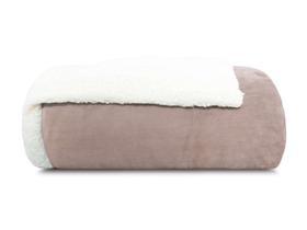 Edredom sherpa comfort casal 1,80m x 2,20m - malva