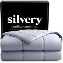 Edredom Silvery com Resfriamento Prateado e Infusão de Prata, Casal/Queen Edredom Silvery com Resfriamento Prateado e Infusão de Prata, Casal/Queen