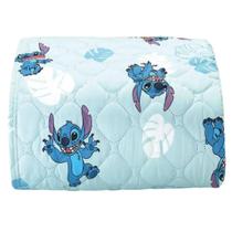 Edredom Solteiro 1,60m X 2,40m Disney Stitch Azul - Hedrons Edredom Solteiro 1,60m X 2,40m Disney Stitch Azul - Hedrons
