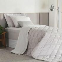 Edredom Solteiro 180 Fios Basic Percalle Bege Buddemeyer