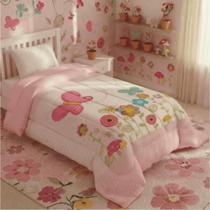 Edredom Solteiro 1PC para Meninas 400 Fios Dupla Face Premium Grosso Macio e Quente