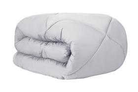 Edredom Solteiro 300 Fios Naturalle Liso Acetinado Prata