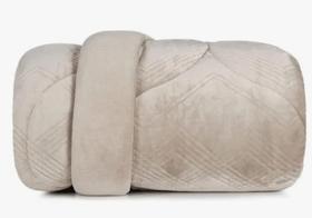 Edredom solteiro altenburg blend elegance wall street bege
