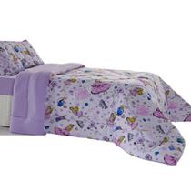 Edredom Solteiro BBC Textil Malha 170x240cm Castelo Lilás 17 Edredom Solteiro BBC Textil Malha 170x240cm Castelo Lilás 17