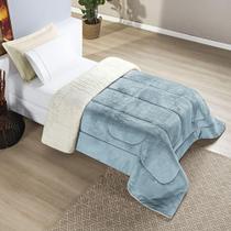 Edredom Solteiro Coberdrom Dupla Face Manta 100 Sherpa Everest - Bia Enxovais Edredom Solteiro Coberdrom Dupla Face Manta 100 Sherpa Everest - Bia Enxovais