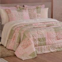 Edredom Solteiro Coberdrom Top Line Estampado Hipercal/sherpa 2 Peças - Loire