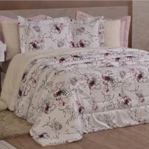 Edredom Solteiro Coberdrom Top Line Estampado Hipercal/sherpa 2 Peças - Malta Edredom Solteiro Coberdrom Top Line Estampado Hipercal/sherpa 2 Peças - Malta