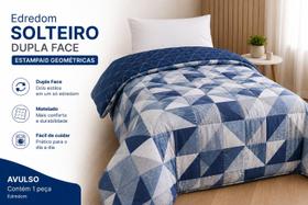 Edredom Solteiro Cobertor Dupla Face Estampado Geometrico Edredom Solteiro Cobertor Dupla Face Estampado Geometrico