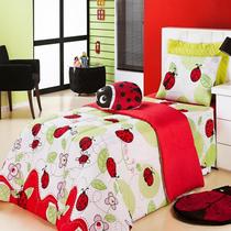 Edredom Solteiro Cobre Leito Infantil Colcha Cama Box Menino Menina Kids