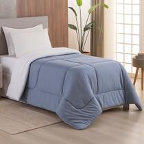 Edredom Solteiro Dupla Face 400 Fios Micropercal Premium Liso