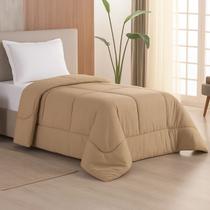 Edredom Solteiro Dupla Face 400 Fios Micropercal Premium Liso