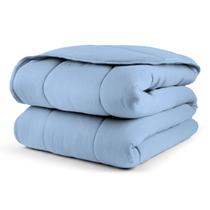 Edredom Solteiro Dupla Face Malha 100% Algodão Liso C/ Viés Edredom Solteiro Dupla Face Malha 100% Algodão Liso C/ Viés