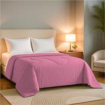 Edredom Solteiro Dupla Face Microfibra 1,40m x 2,20m -