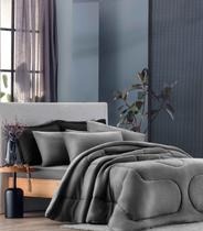 Edredom Solteiro Fusion Vivaldi Cinza