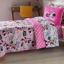 Edredom Solteiro Infantil Disney Minnie Wow Estampado