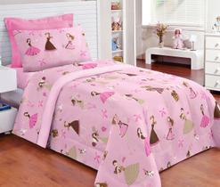 Edredom Solteiro Kit Day by Day 2 Peças - Sofie, Mari e Fifi