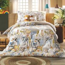 Edredom Solteiro Malha Altenburg Infantil Algodão Amazonia