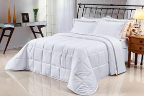 Edredom Solteiro Pádua 2Pçs Dupla Face Tecido Egípcio 400