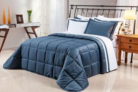 Edredom Solteiro Pádua 2Pçs Dupla Face Tecido Egípcio 400