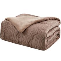 Edredom Solteiro Plush Sense Dupla Face Toque Flannel 160x220cm