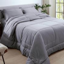 Edredom Solteiro Satinee 300 Fios Algodão 1,80x2,50m Silver