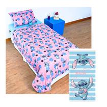 Edredom Stitch Disney E Toalha Aveludada Lepper Edredom Stitch Disney E Toalha Aveludada Lepper
