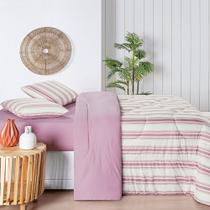 Edredom Super King 100% Algodão Confortável Dupla Face Marin